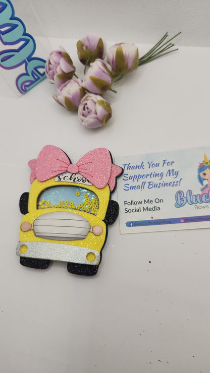 Shakers for hairbows "School bus"