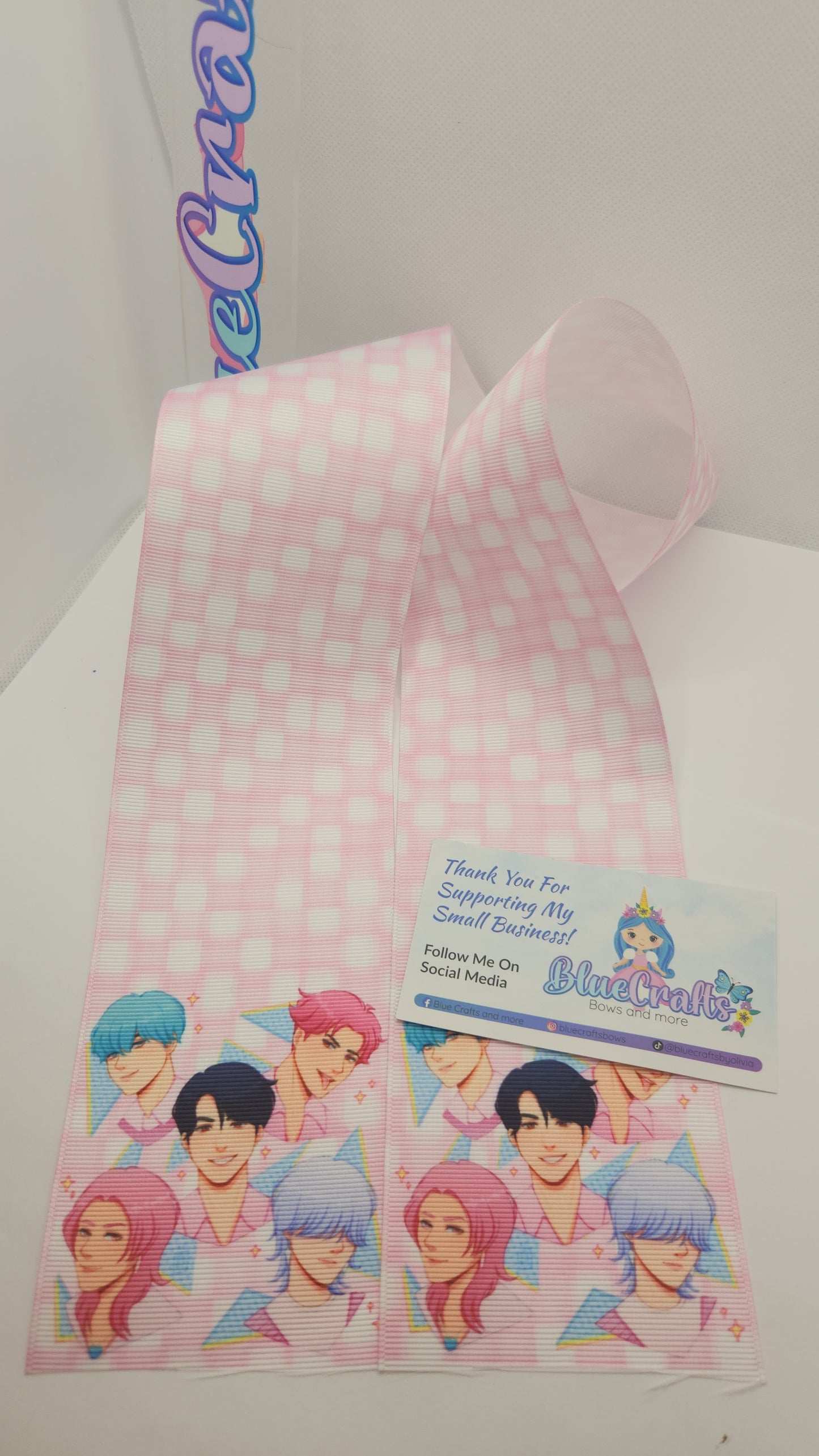Grosgrain Ribbon 3inch "Saja Boys Strips"