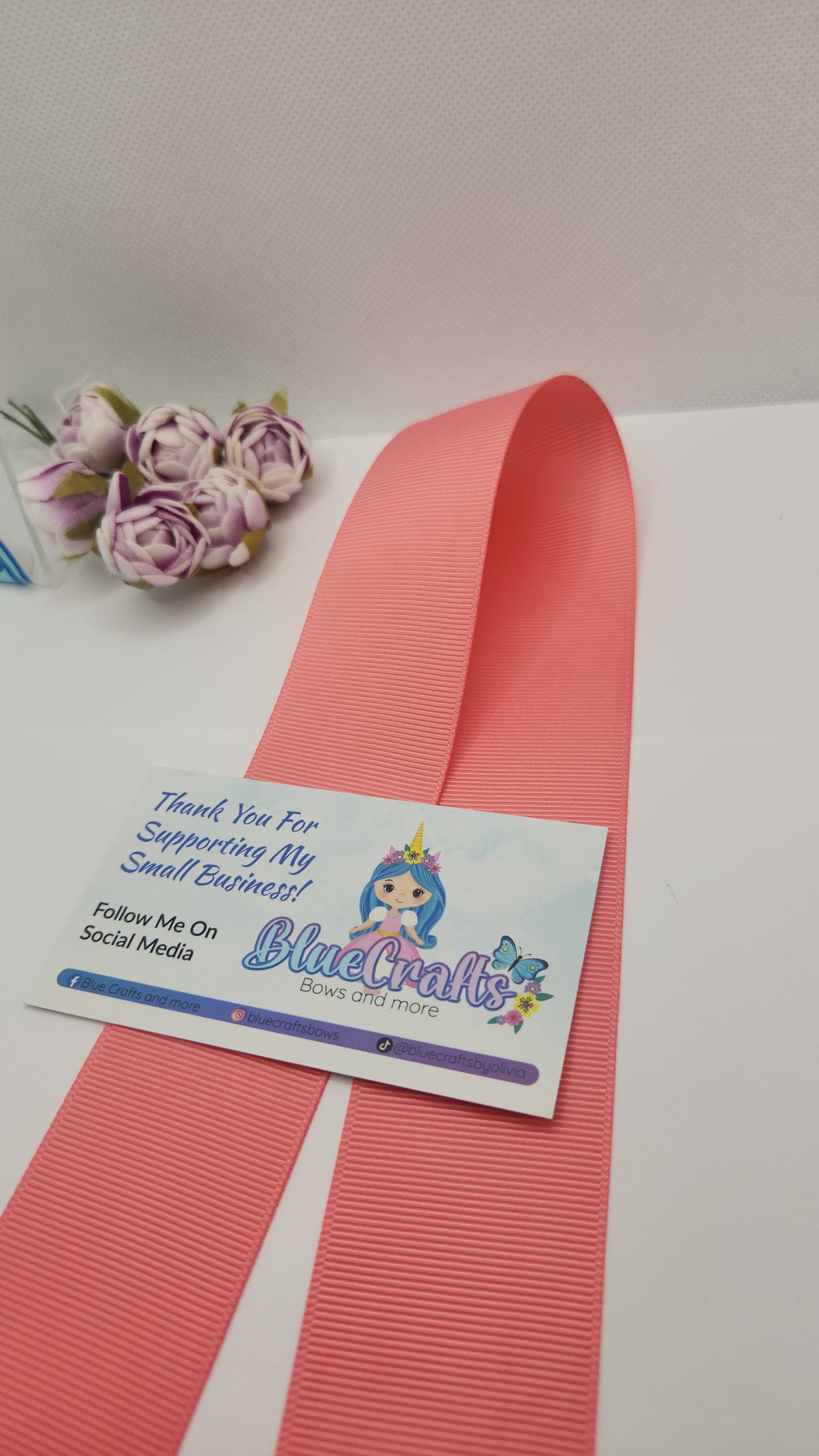 Grosgrain Ribbon 1.5 "Coral Rose"