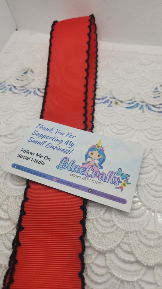Moonstitich Ribbon "Red/Black"