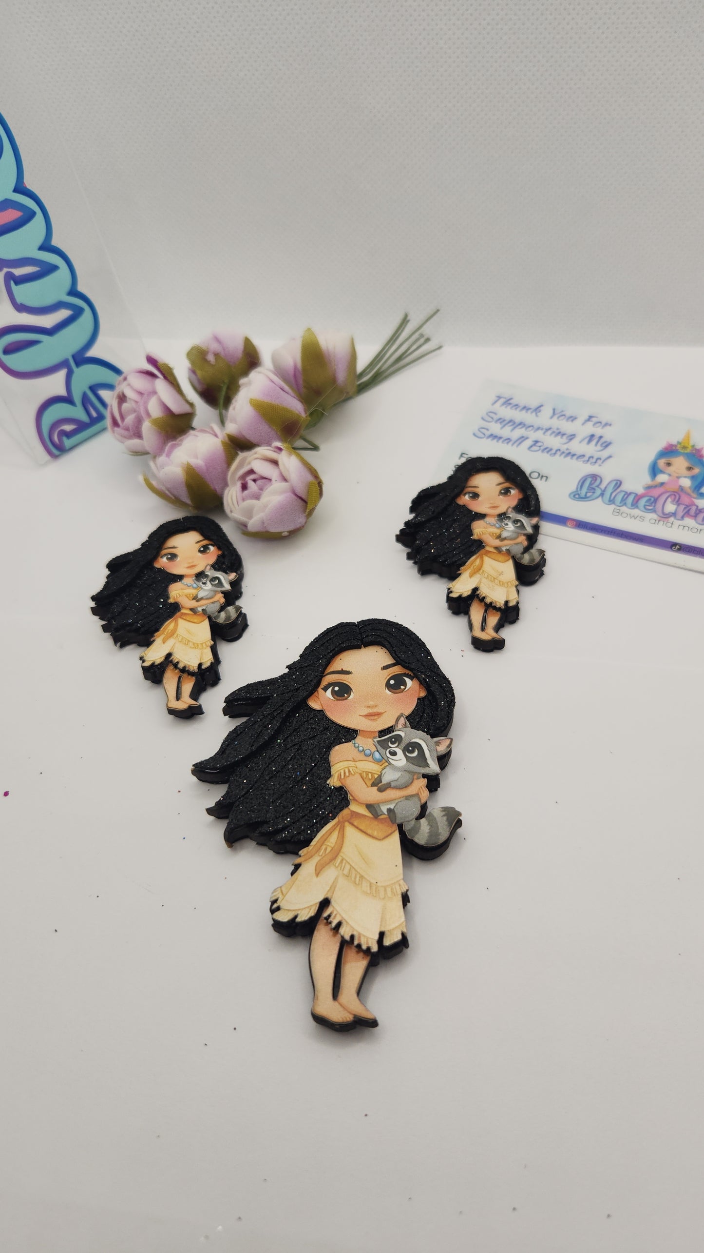 Shakers for hairbows "Pocahontas"