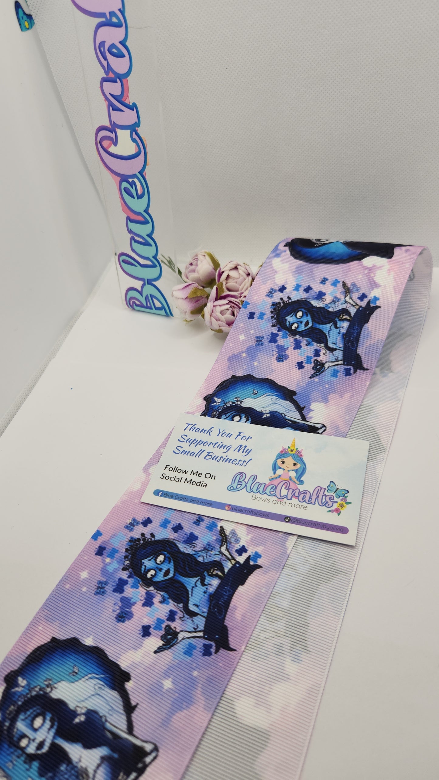 Grosgrain Ribbon 3 inch "Corpse Bride"