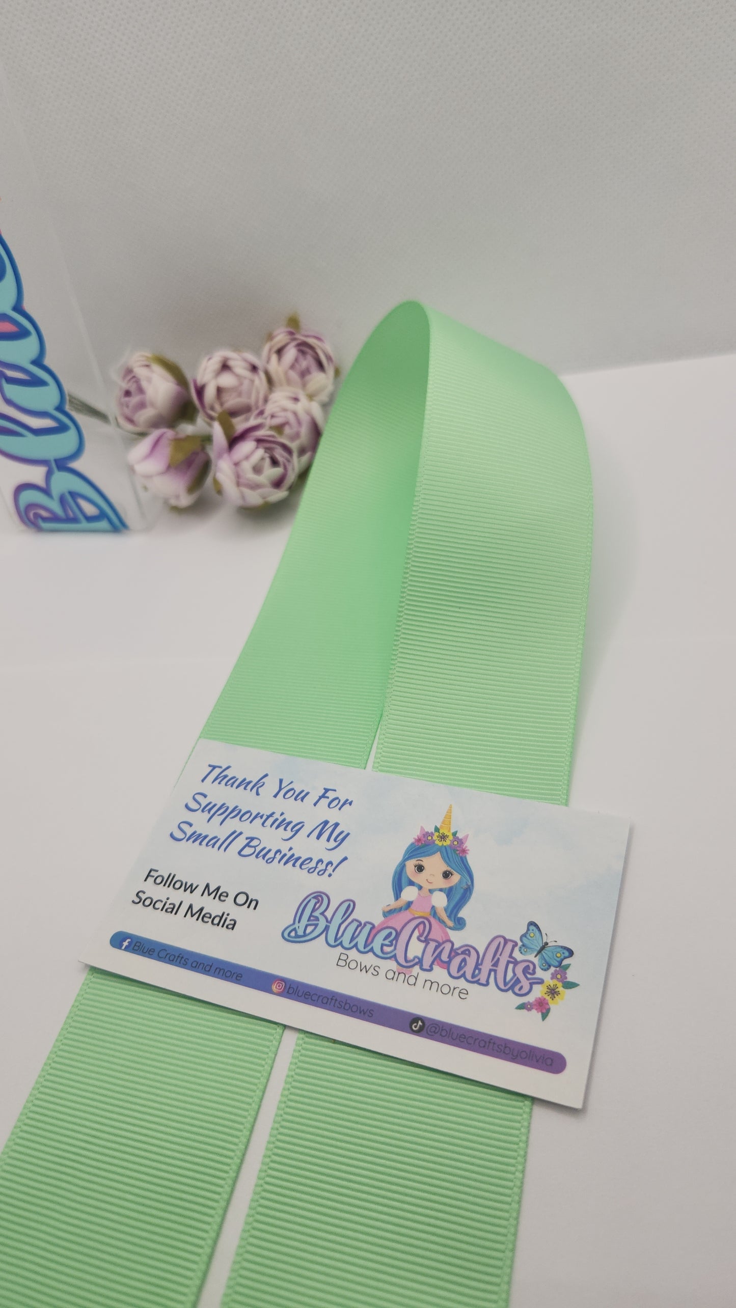 Grosgrain Ribbon 1.5 " Mint"